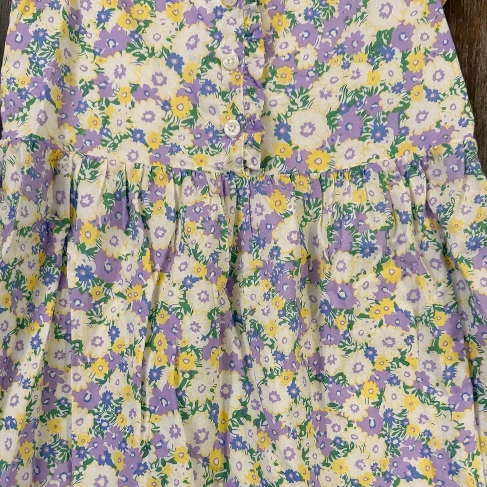 GAP Kids Floral Dress in Yellow and Purple